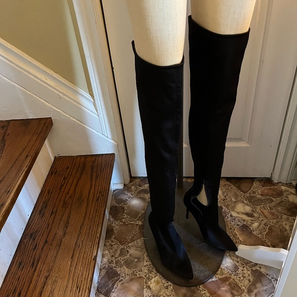 Aldo Black Over the Knee Boots Size 6.5 - Picture 2 of 2